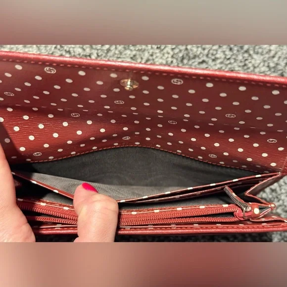 Gucci leather continental dark red wallet - Picture 12 of 16